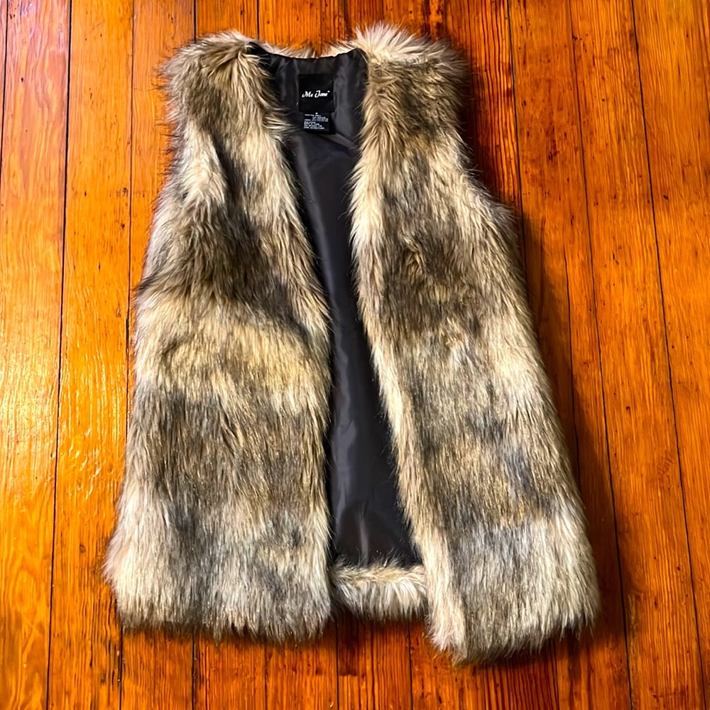 Faux fur vest
